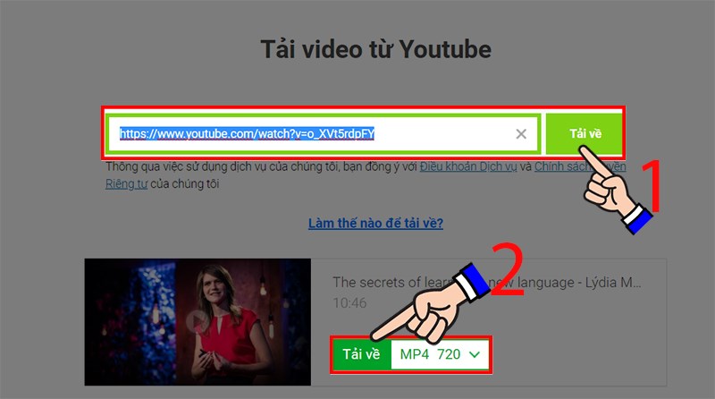 Tải video tr&ecirc;n Ted th&agrave;nh c&ocirc;ng