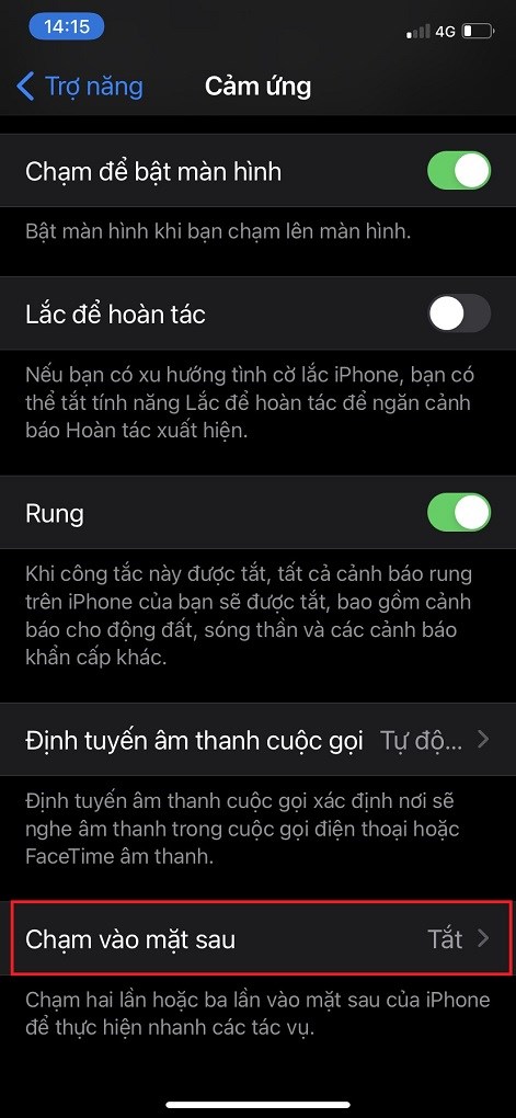 C&aacute;ch mở Facebook, Youtube, TikTok khi g&otilde; mặt lưng tr&ecirc;n iOS 14