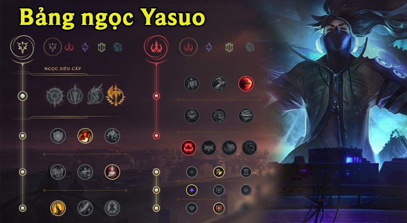 Bảng Ngọc Yasuo Mùa 12 | Cách Build Chi Tiết Tất Cả Lane Hiệu Quả