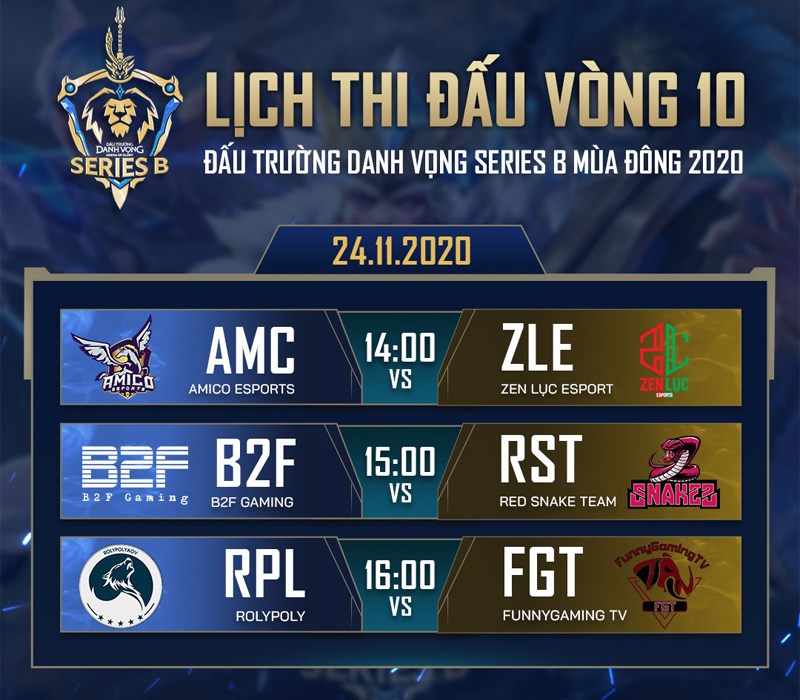 Lịch thi đấu vòng 10