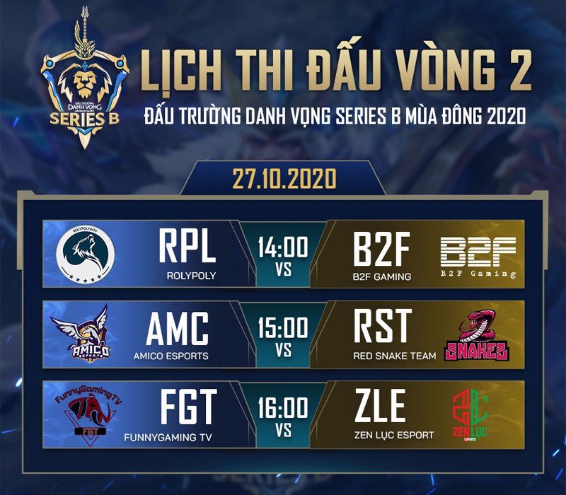 Lịch thi đấu vòng 2
