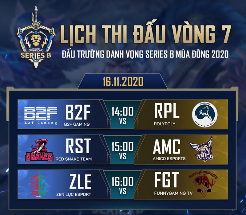 Lịch thi đấu vòng 7