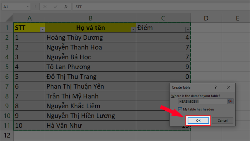 Cách tính tổng trong excel nhanh nhất