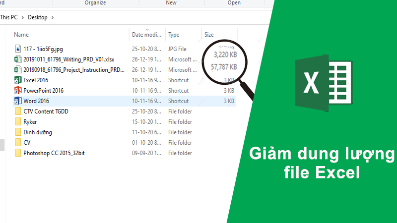 Cách giảm dung lượng file Excel nhanh đơn giản, hiệu quả