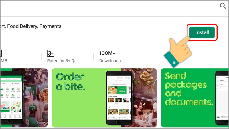 C&agrave;i đặt Grab