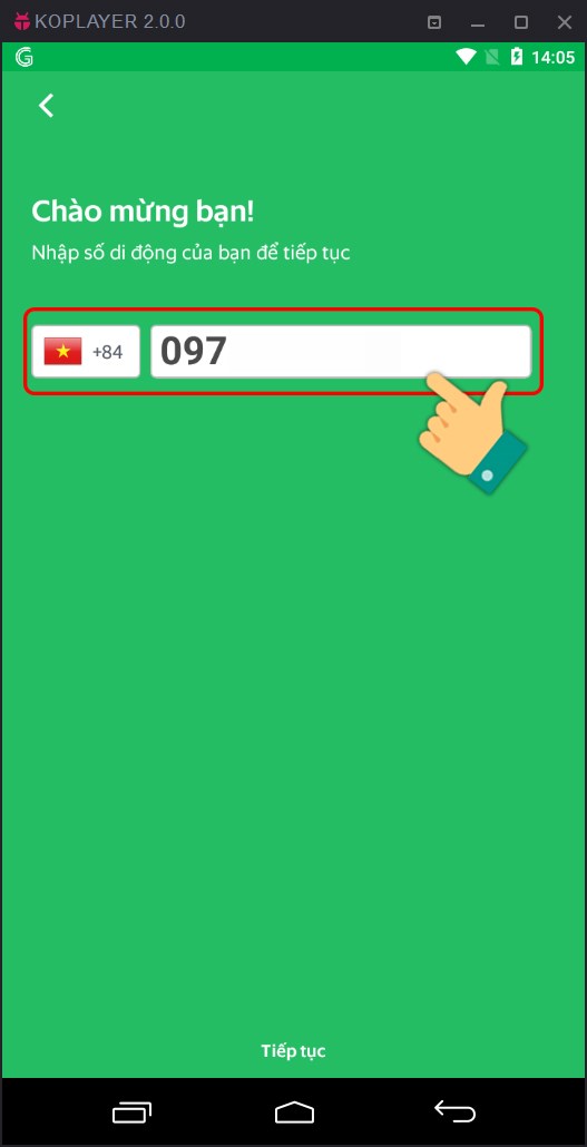 Chọn m&atilde; v&ugrave;ng, nhập số điện thoại