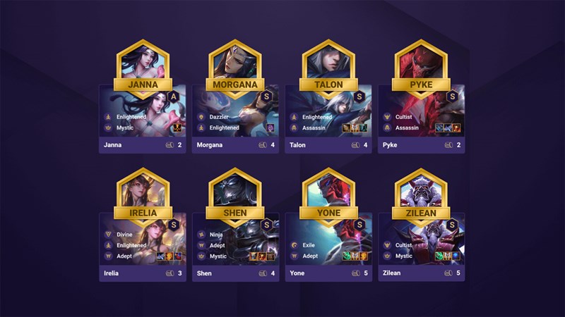 Đội h&igrave;nh Khai S&aacute;ng B&iacute; Ẩn DTCL M&ugrave;a 4.5