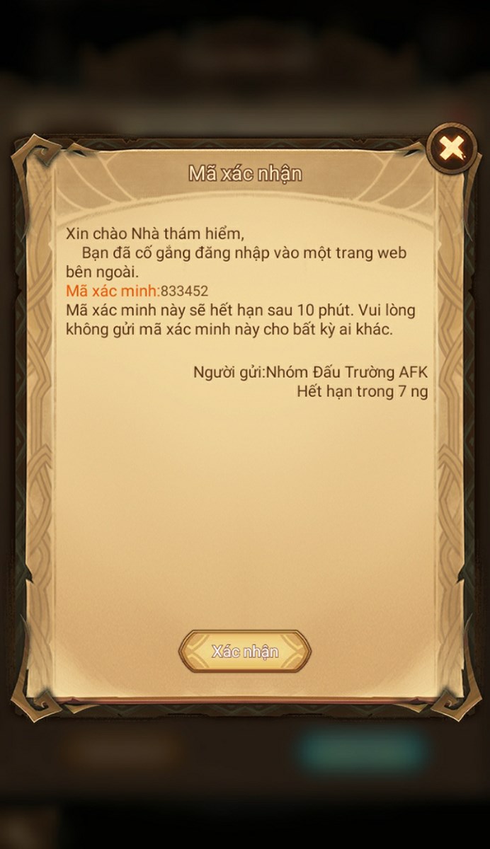 Mã xác minh
