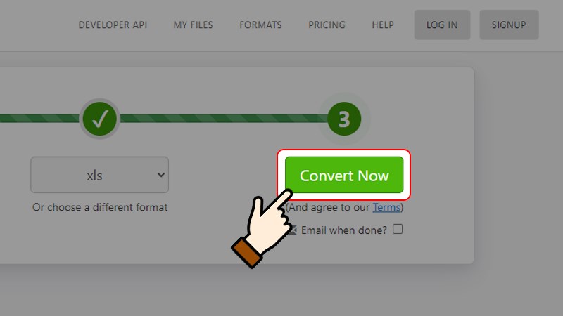 Sau khi file được tải lên, nhấn chọn Convert Now (Bắt đầu chuyển đổi)