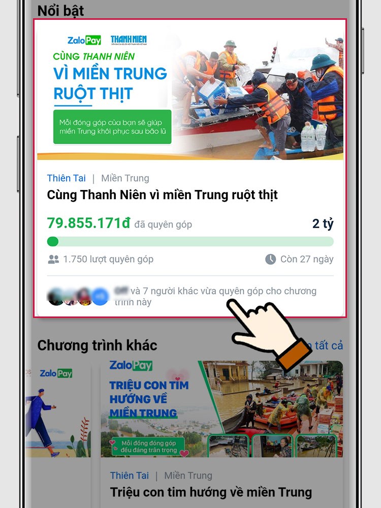 Bạn có thể ủng hộ qua chương trình được Báo Thanh Niên nhận quyên góp Bạn có thể ủng hộ qua chương trình được Báo Thanh Niên nhận quyên góp