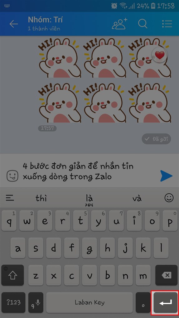 Nh&acirc;́n nút mũi t&ecirc;n đ&ecirc;̉ xu&ocirc;́ng dòng