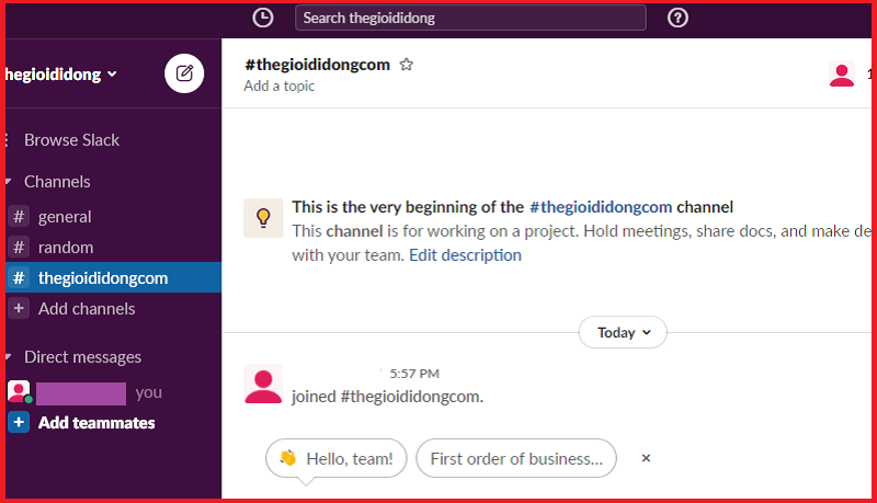 Ứng dụng Slack đã được cài đặt trên máy tính của bạn