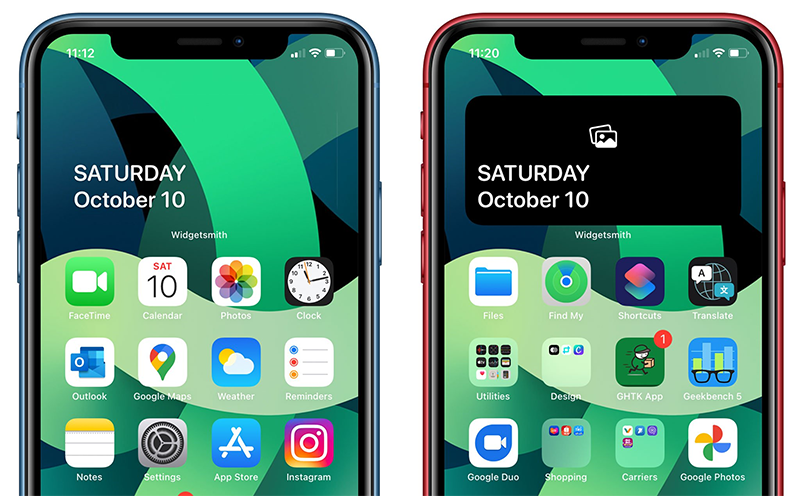 C&aacute;ch tạo widget trong suốt cực đẹp tr&ecirc;n iOS 14