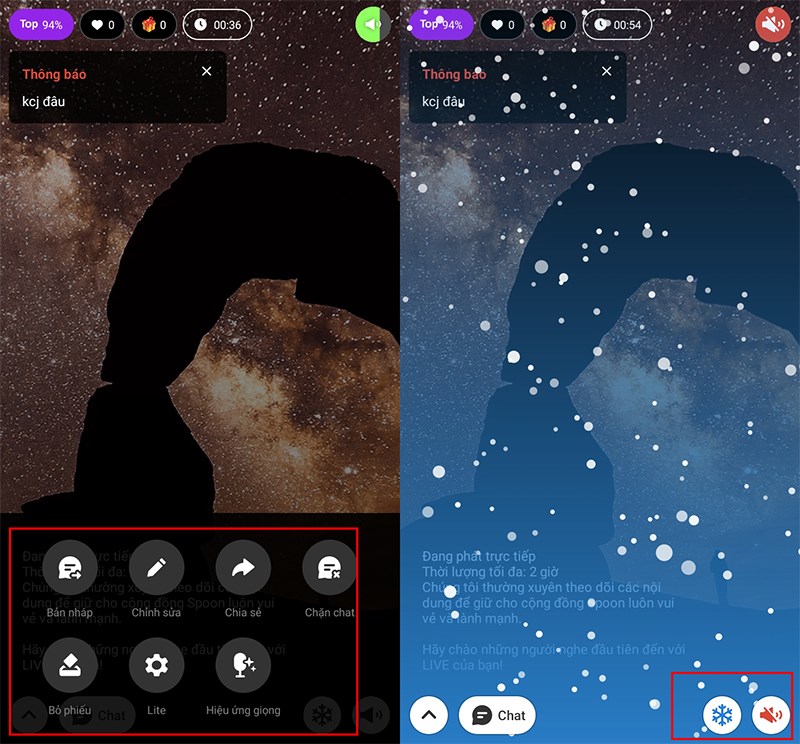 C&ocirc;ng cụ chỉnh sửa, th&ecirc;m hiệu ứng cho livestream tr&ecirc;n Spoon