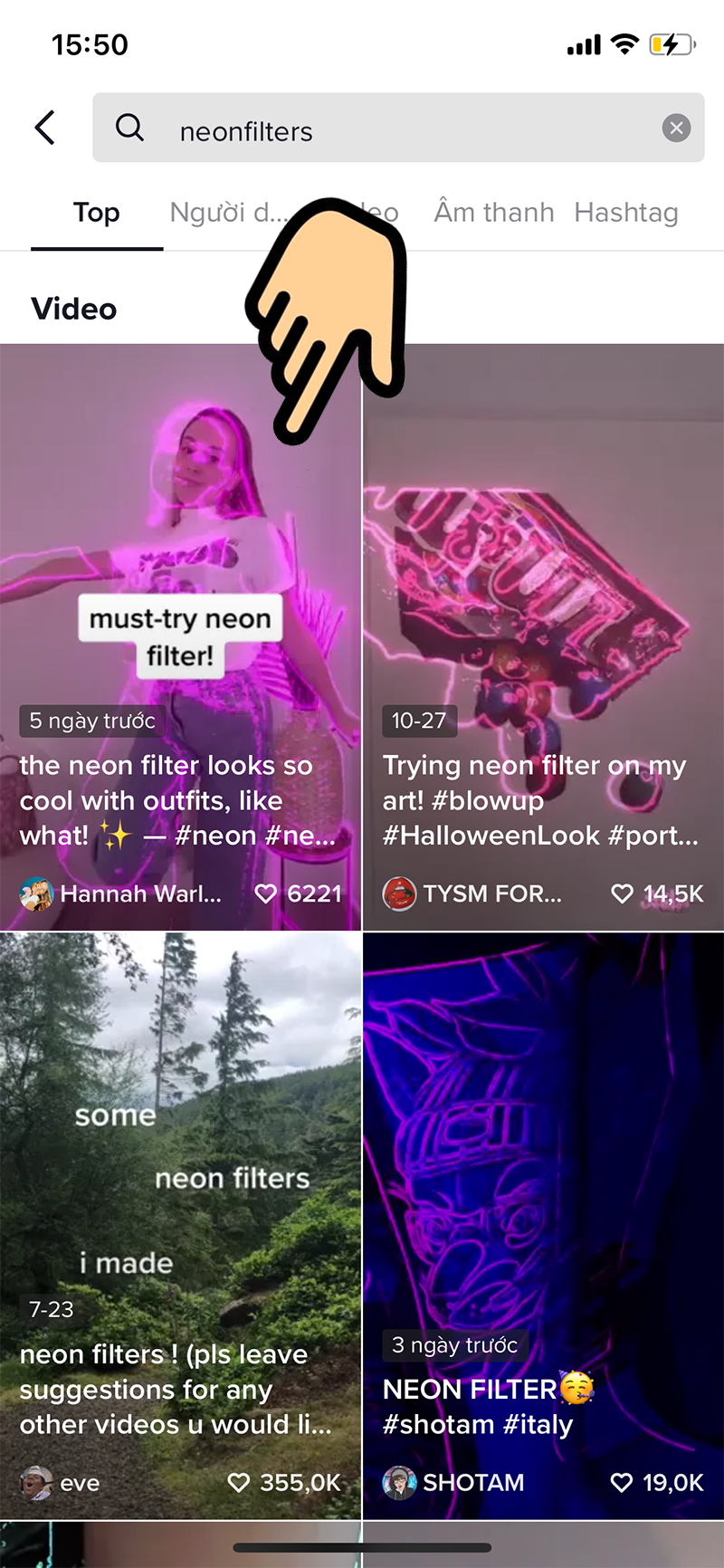 Nhập từ kho&aacute; neonfilters