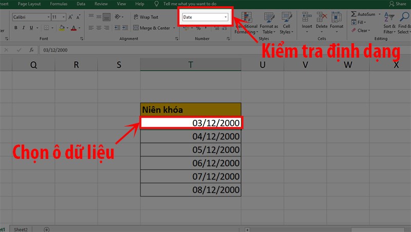 3 cách định dạng ngày tháng năm trong Excel chi tiết, có ví dụ...