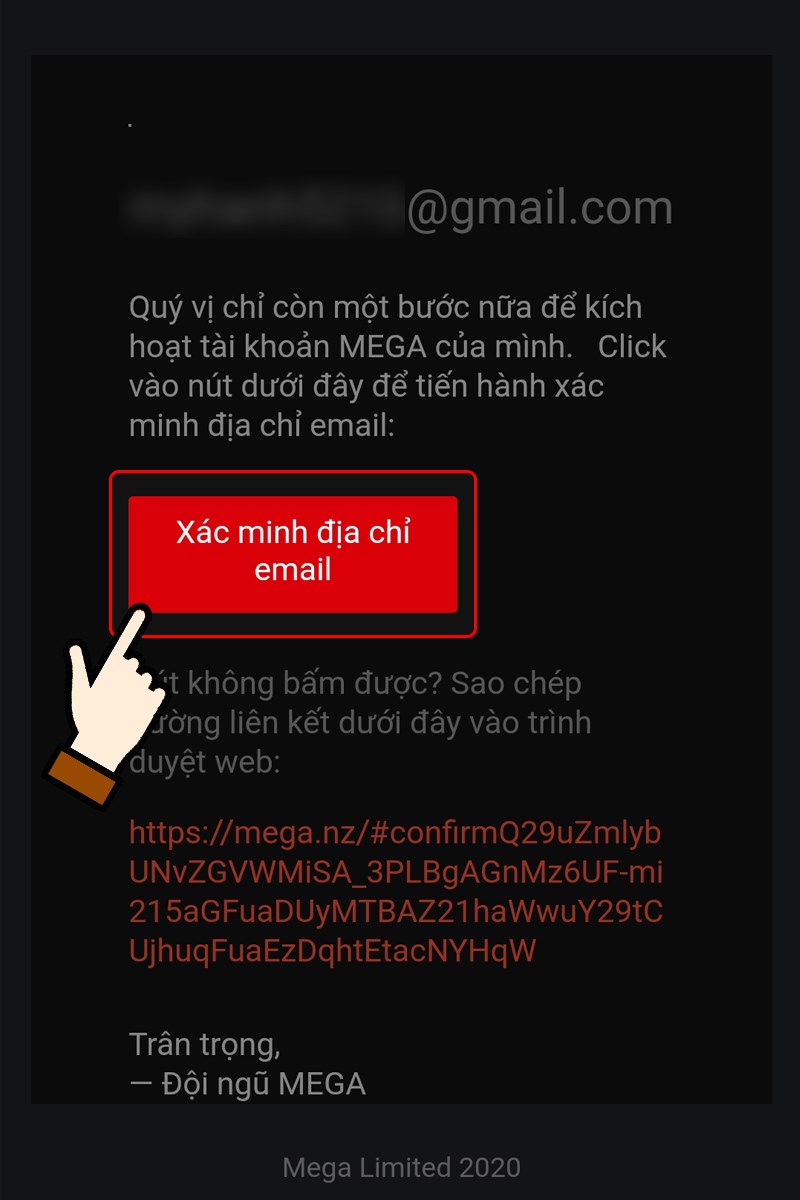Kiểm tra hộp thư Gmail > Nhấn chọn Xác minh địa chỉ email Kiểm tra hộp thư Gmail > Nhấn chọn Xác minh địa chỉ email