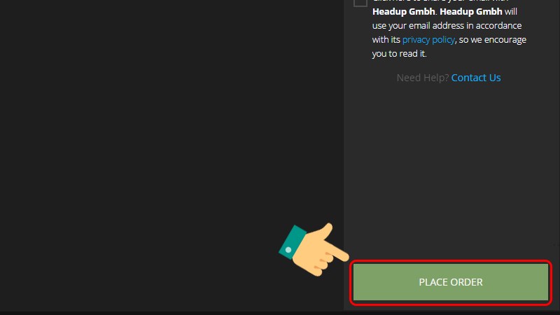 Chọn Place Order để lấy game