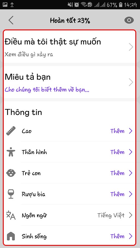 Thêm thông tin bạn muốn