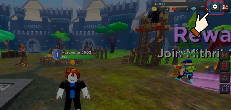 Nhấn chọn biểu tượng b&aacute;nh răng