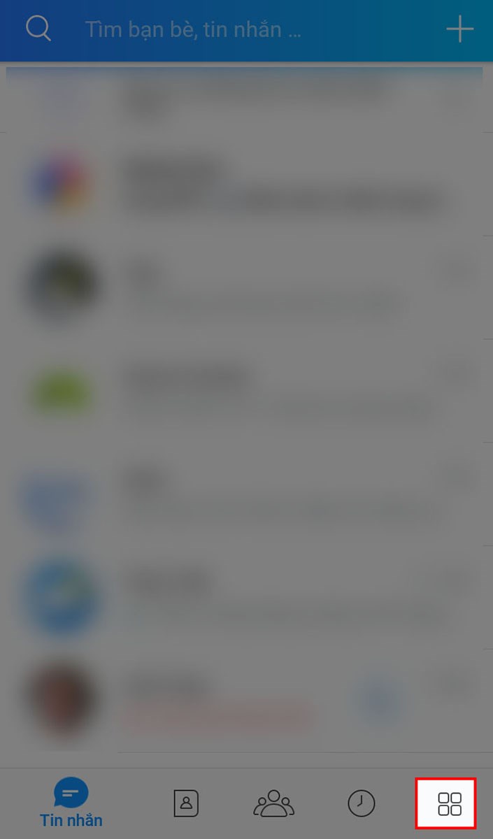 Chọn vào biểu tượng góc dưới bên phải màn hình Chọn vào biểu tượng góc dưới bên phải màn hình