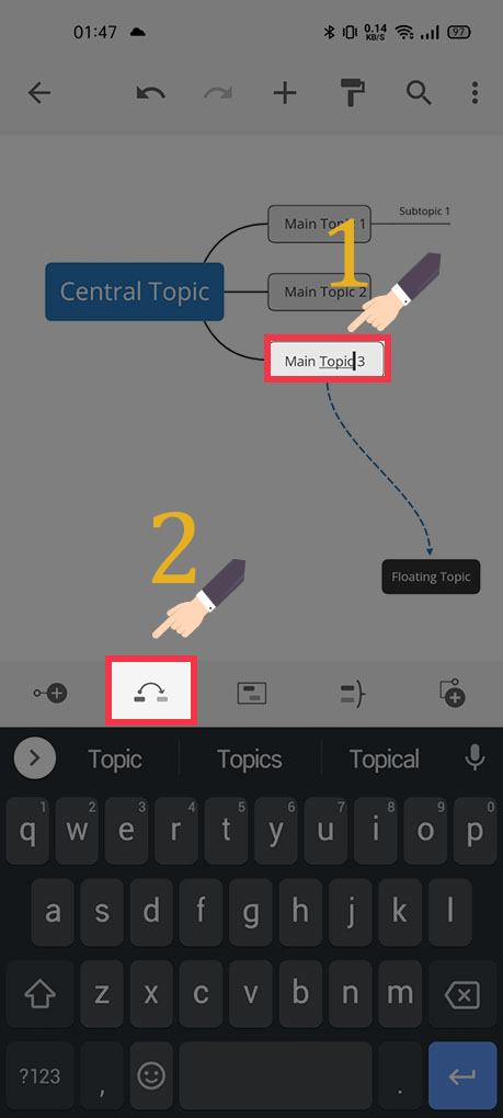 Tạo Topic ở vị tr&iacute; t&ugrave;y &yacute;