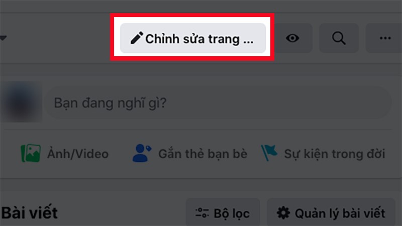 Nhấn vào "Chỉnh sửa trang cá nhân" và kéo xuống mục đáng chú ý