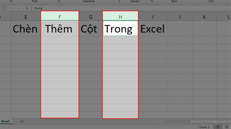 Cách chèn thêm cột trong Excel cực đơn giản, dễ dàng có ví dụ chi tiết