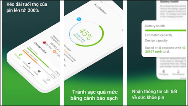 Accu​Battery - Pin ứng dụng hữu ích, đa năng vừa giúp bạn kiểm tra độ chai pin điện thoại Android