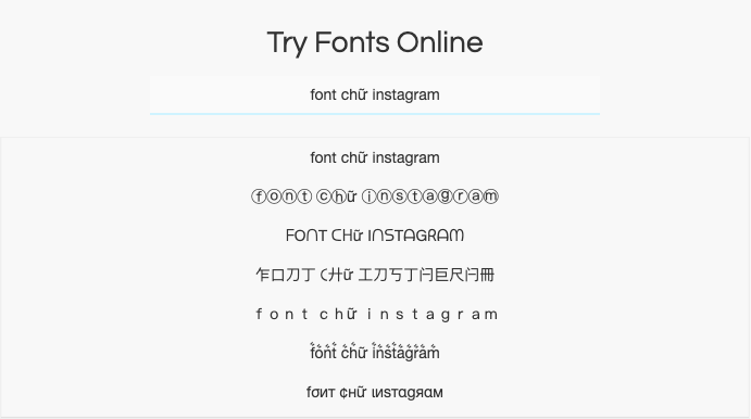 Thủ thuật đổi font chữ bio instagram cho tài khoản nổi bật hơn