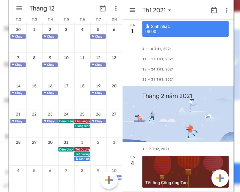 Google Lịch