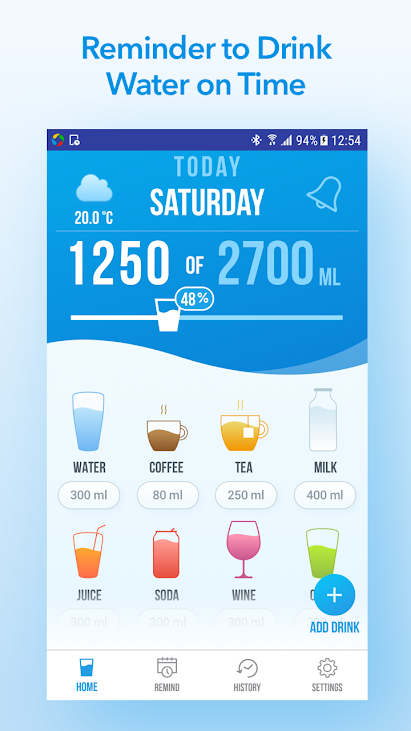 Water Reminder - Daily Tracker: Nhắc nhở uống nước đúng giờ