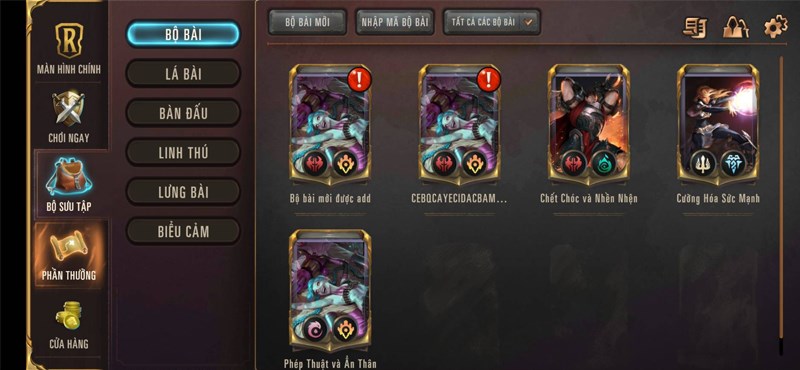 Bộ b&agrave;i đ&atilde; được th&ecirc;m v&agrave;o bộ sưu tập của bạn