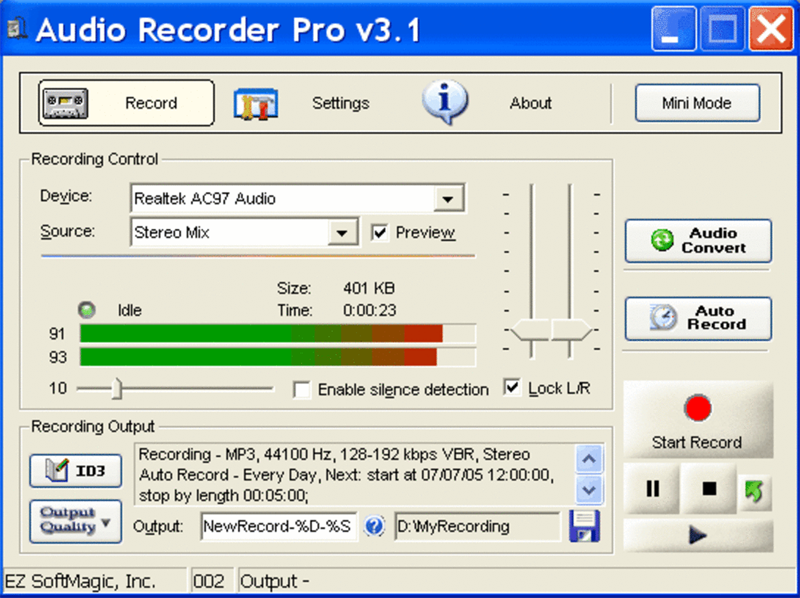 Phần mềm Audio Recorder Pro