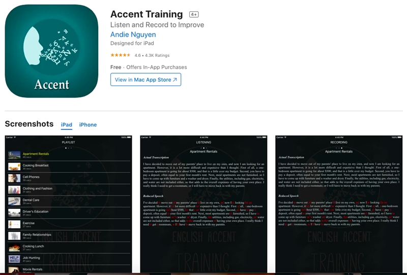 Accent Training
