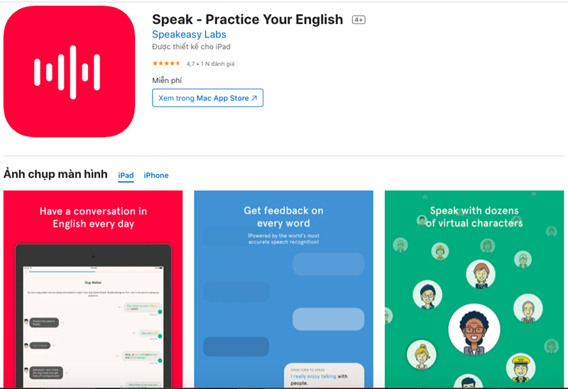Speak – Practice Your English