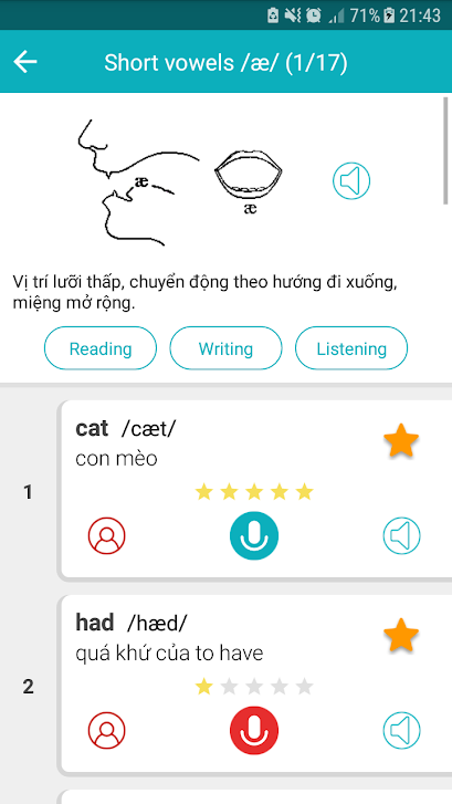 Học phát âm tiếng Anh TFlat: Ứng dụng luyện phát âm Tiếng Anh