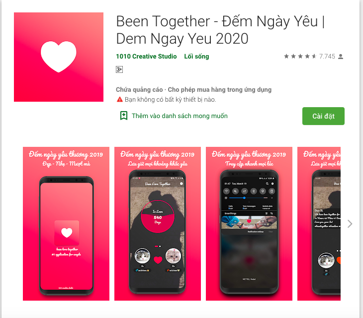 Ứng dụng Been Together