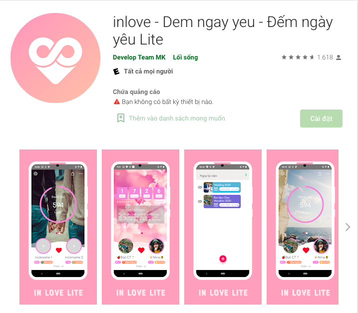 Ứng dụng inlove