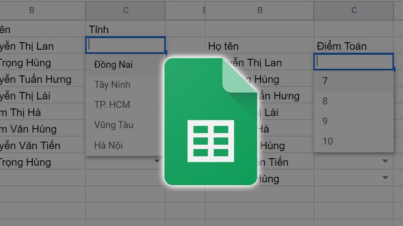 Cách tạo danh sách thả xuống trong Google Sheets đơn giản dễ dàng nhất