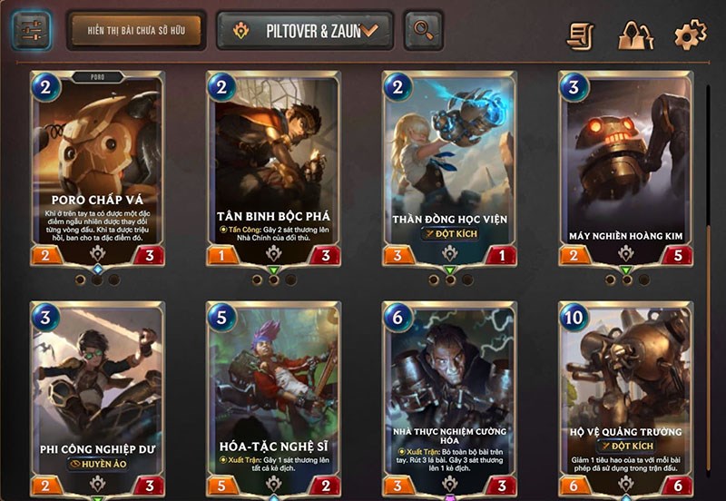 Một số thẻ b&agrave;i qu&acirc;n