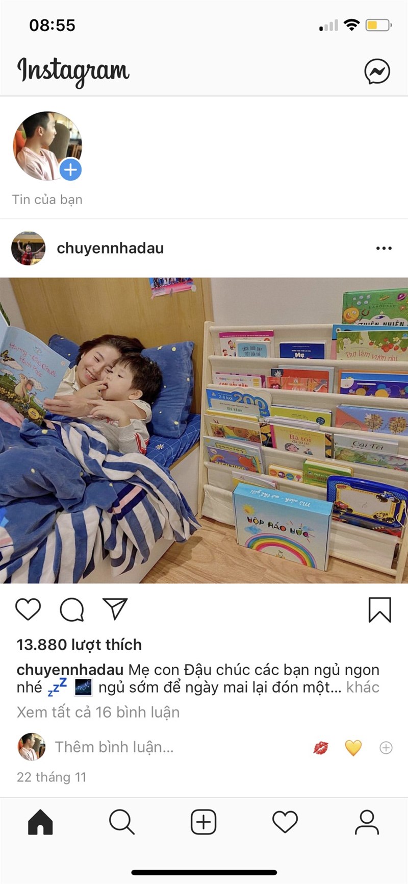 Mở ứng dụng Instagram trên điện thoại