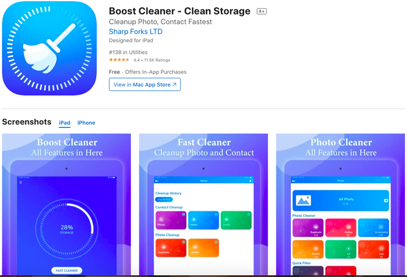 Boost Cleaner - Clean Storage