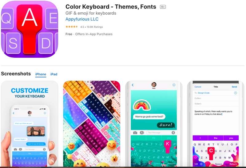 Color Keyboard