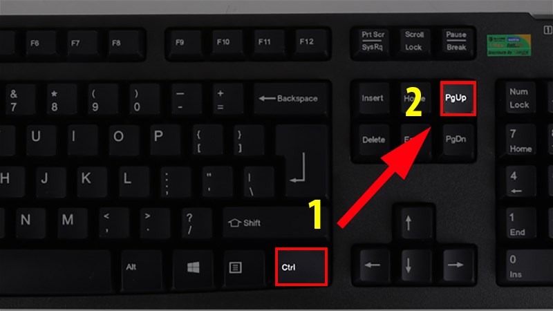 Nhấn tổ hợp phím Ctrl + Pg Up (Để chuyển đến Sheet bên trái)