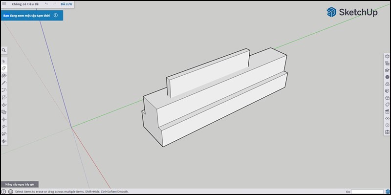 Giao diện làm việc trực tuyến của SketchUp