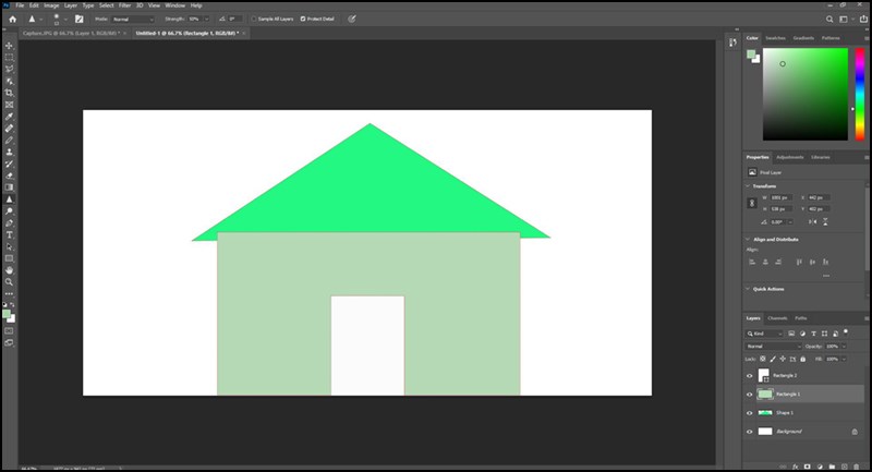 Giao diện làm việc với Adobe Photoshop