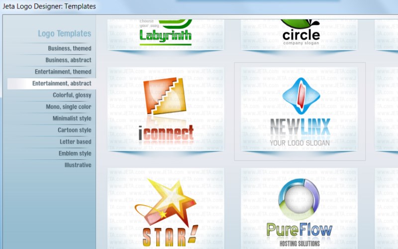 Phần mềm jetA Logo Creator