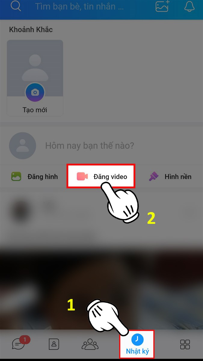 Chọn Nhật ký > Nhấn vào Đăng video. Chọn Nhật ký > Nhấn vào Đăng video.