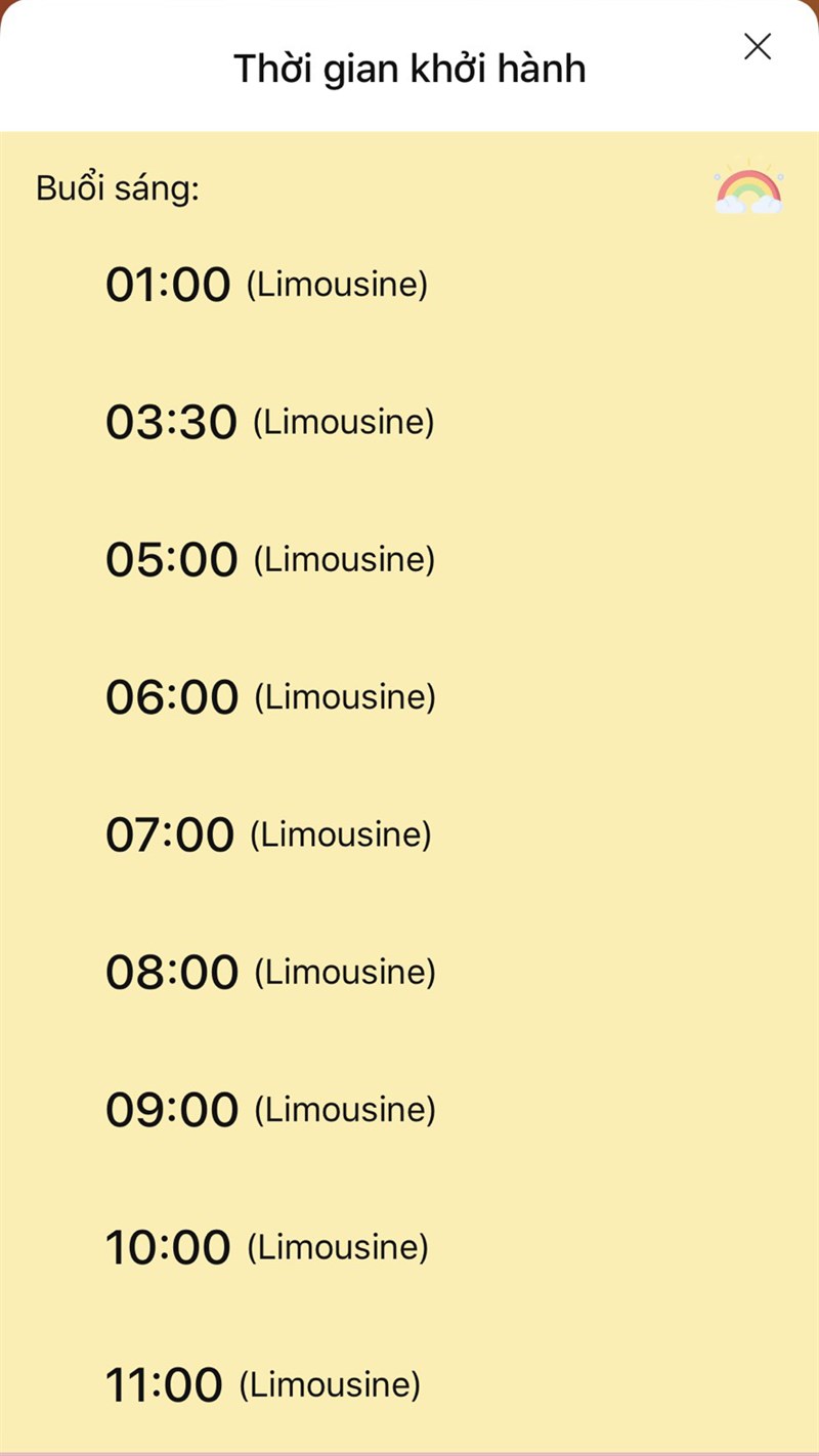 Bạn chọn thời gian khởi h&agrave;nh
